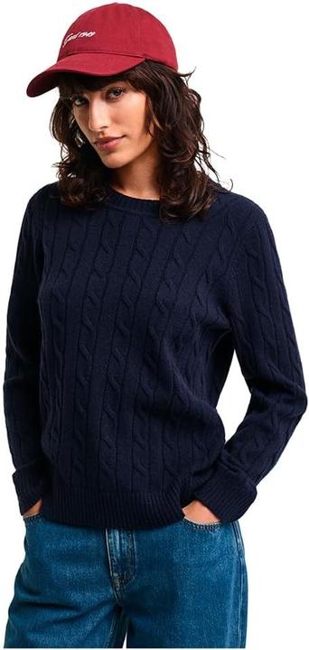 Image du produit GANT Pull col cheminée en laine vierge avec logo (M)