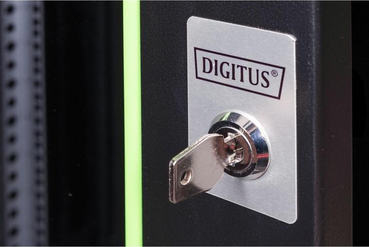 Produktbild Digitus 20HE Wandgehäuse 998x600x450 mm Farbe Schwarz RAL 9005 (20 HE, 19 Zoll Rack)