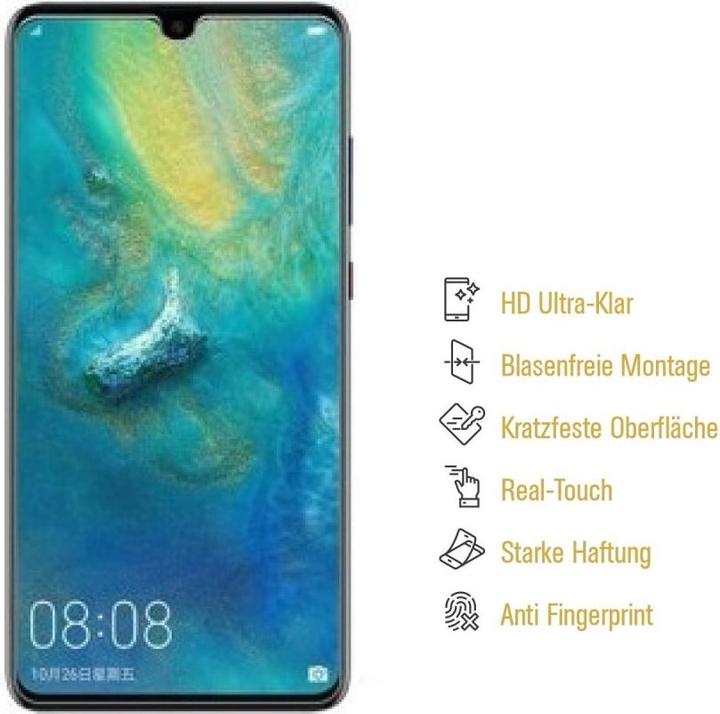 Actual product image Protectorking 3x Panzerfolie Anti-Shock HD Klar (3 Piece, Mate 20 X)