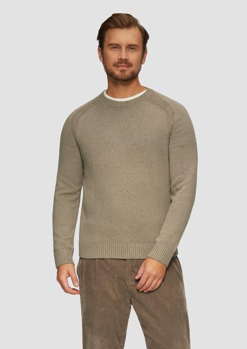 Actual product image S.Oliver Strickpullover Crew-Neck-Pullover mit Farbeffekt (L)
