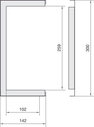 Immagine prodotto Hager FWK3E9926009016 Condotto antincendio 100x260mm L 1m vkws (100 cm)