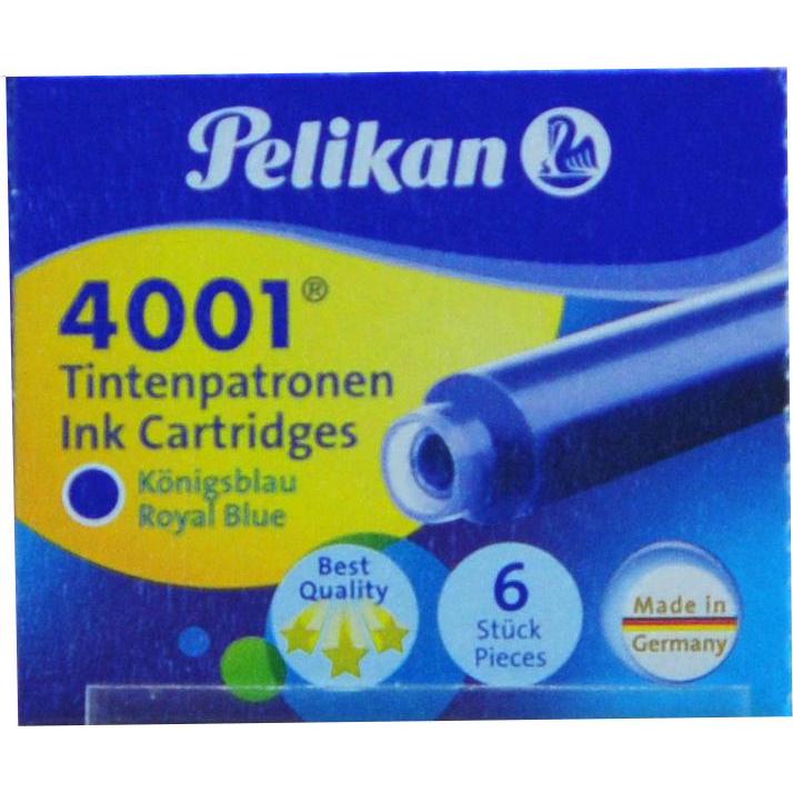 Thumbnail - Pelikan, Ersatzpatrone, 4001 Tp/6 (Füllertinte, Blau)