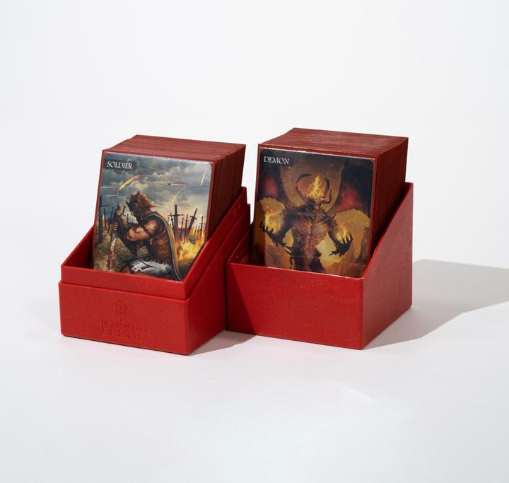Actual product image Ultimate Guard Card Box Return To Earth Boulder Deck Case 100+ Red