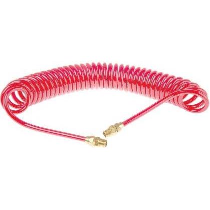 Rs Pro, Kabelleitung, USB Polyurethan Spiralschlauch Rot mit R1/4 (4 m)