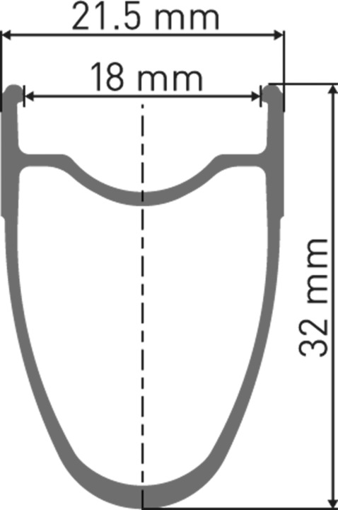 Actual product image DT Swiss PR 1400 Dicut 32 Oxic VR 29" aluminium 100/5mm QR (Front wheel, 28")