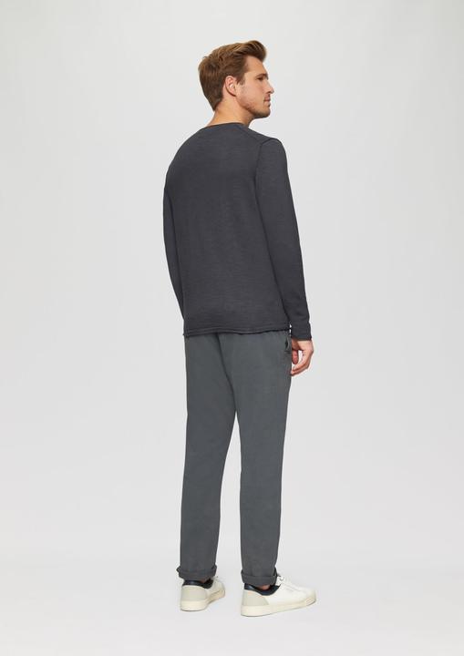 Image du produit S.Oliver Strickpullover Strickpullover mit Flammgarnstruktur und Rollsaum-Details (S)