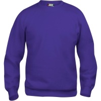 Image du produit Clique sweat-shirt ras du cou Basic 021030, polyester, coton, violet, XL (XL)