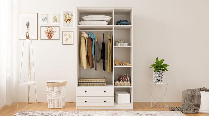 Produktbild Homitis Fivora Matte White (105 x 52 x 184 cm)