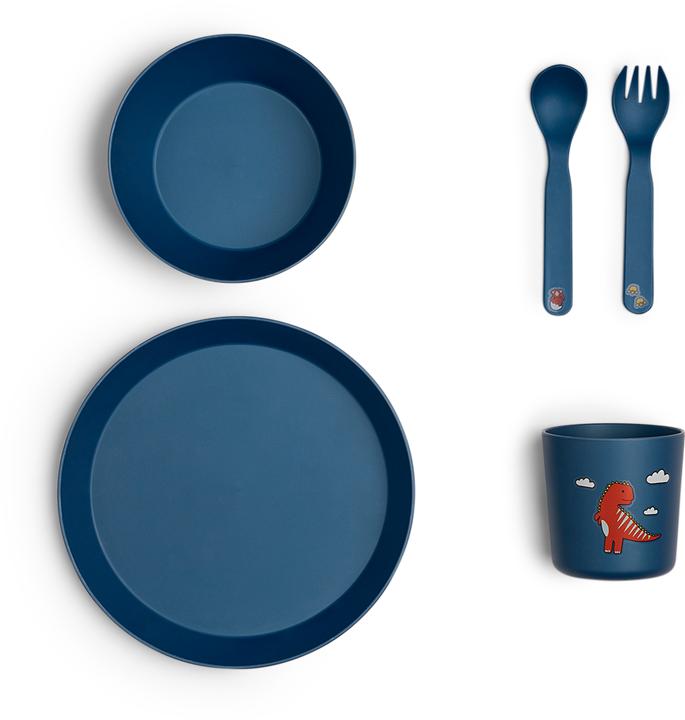 Produktbild Citron PLA Tableware Set Blue Dino