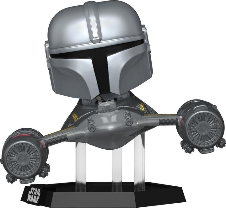 Image du produit Funko Star Wars : The Mandalorian POP! Rides Vinyl Figurine Mandalorian in N1 Starfighter 15 cm