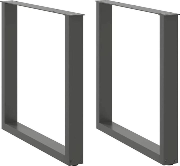 Immagine prodotto vidaXL Gambe per tavolino a U 2 pz. Gamba del tavolo in acciaio antracite 90x(72-73) cm
