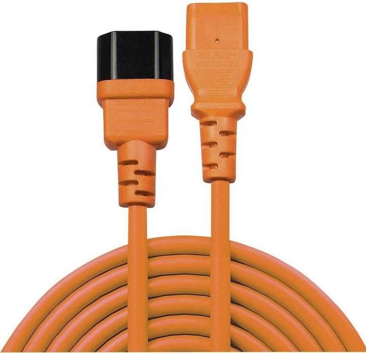 Produktbild Lindy 2m IEC Verlaengerung, orange (2 m)