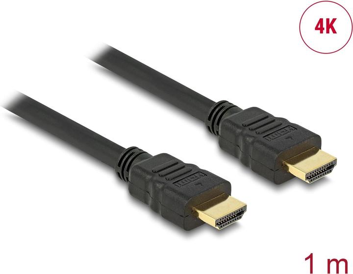 Delock HDMI (Type A) - HDMI (Type A) (1 m, HDMI)