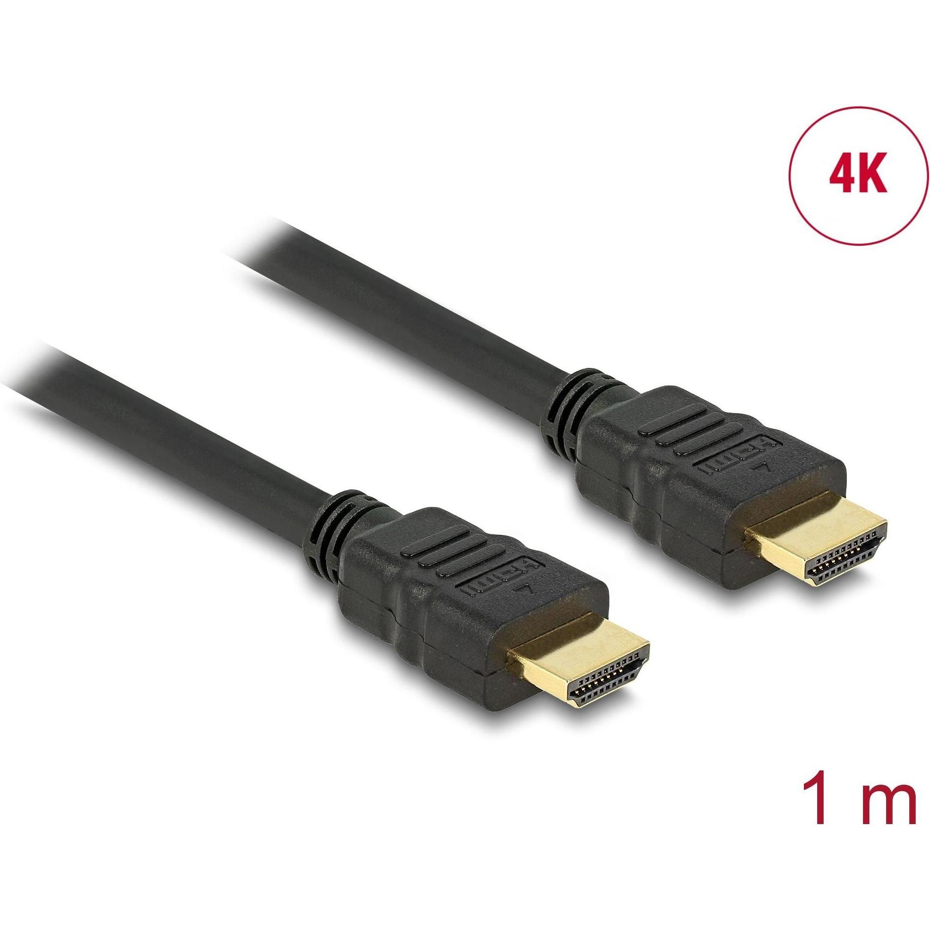 Thumbnail - Delock HDMI (Typ A) — HDMI (Typ A) (1 m, HDMI), Video Kabel