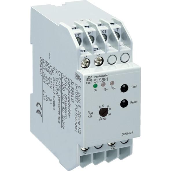 Dold Monitor di isolamento 5-200K-OHM SL588112100DC12-280V, Relais
