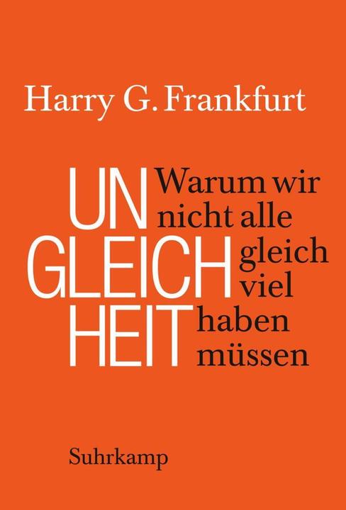 Produktbild Ungleichheit (Deutsch, Harry G. Frankfurt, 2016)