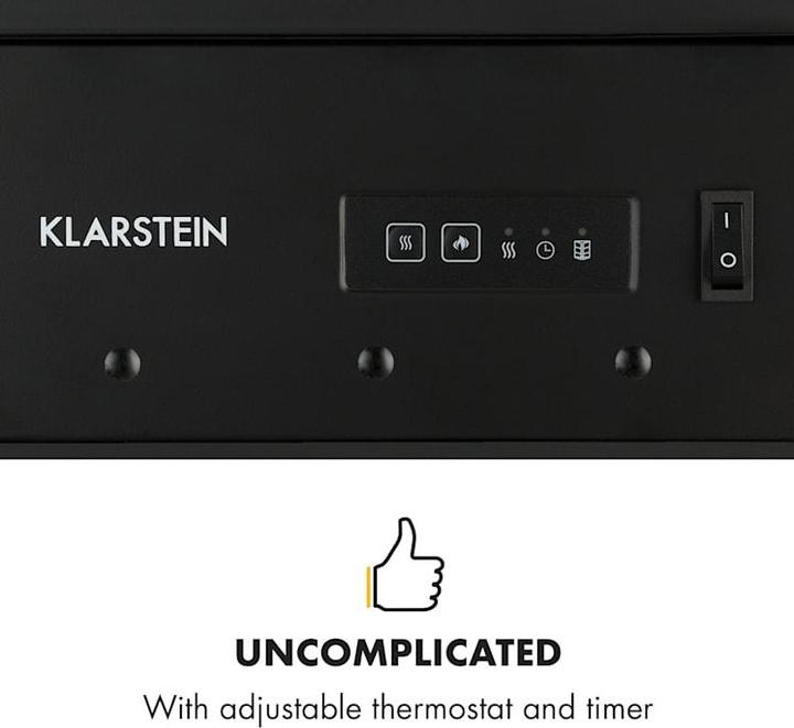 Produktbild Klarstein Elektrokamin, Schwarz, Bormio