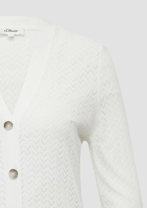 Actual product image S.Oliver Strickjacke Ajour-Strickjacke aus Viskosemix (40)