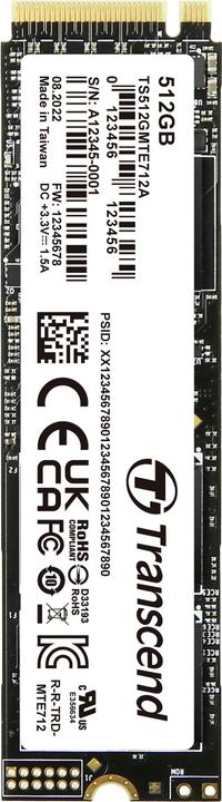 Produktbild Transcend 512GB M.2 2280 PCIe Gen4x4 NVMe 3D TLC B (512 GB, M.2 2280)