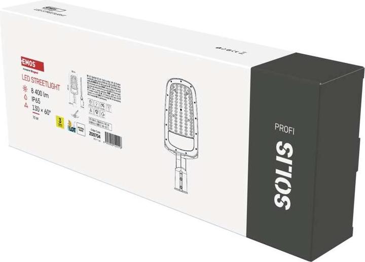 Produktbild Emos LED-Aussenleuchte SOLIS 70W, 8400 lm, neutralweiss (8400 lm, IP65)