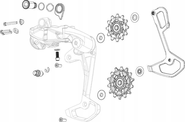 Productafbeelding Sram Rear Derailleur Cage Assembly Force XPLR AXS MY26