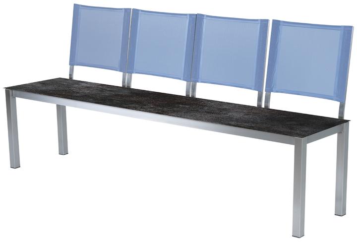 Blau, Edelstahl gebürstet, Oxido Darknight