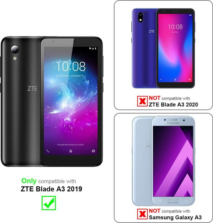 Productafbeelding Cadorabo Boek Onzichtbare Magneethoes (ZTE Blade A3)