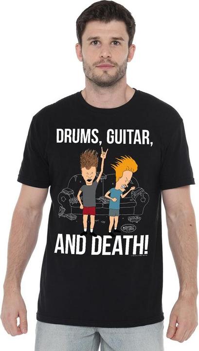 Produktbild Beavis and Butthead Drums Guitar & Death TShirt (XL)