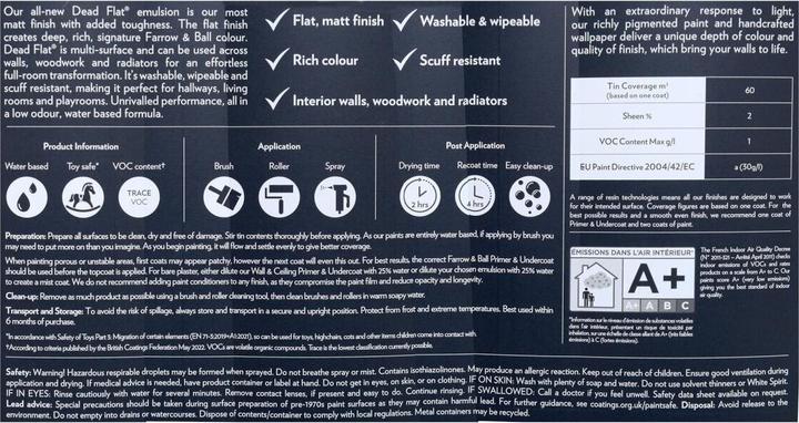 Immagine prodotto Farrow & Ball Dead Flat Deep Base 5L (5000 ml)