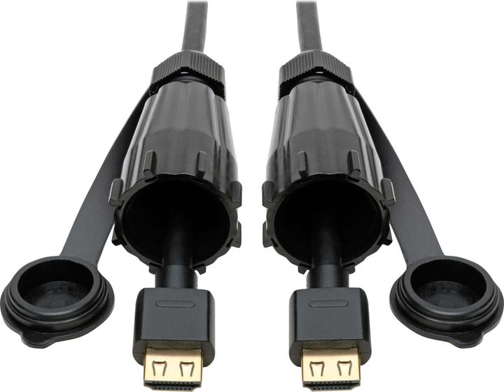 Produktbild Eaton High-Speed HDMI Cable M/M - 4K 60Hz HDR Industrial IP68 Hooded Connectors Black 12ft (3.70 m, HDMI, 2.0)