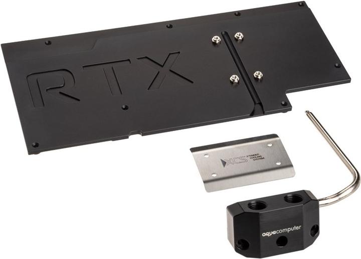 Immagine prodotto Aqua Computer kryographics NEXT RTX 3080/3090 Strix GPU Backplate - XCS attivo