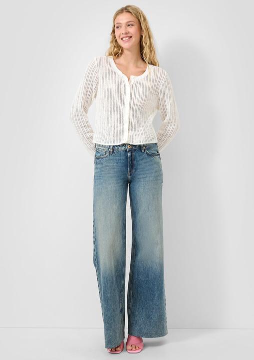 Produktbild s.Oliver Strickjacke Strickjacke mit Ajourmuster (L)