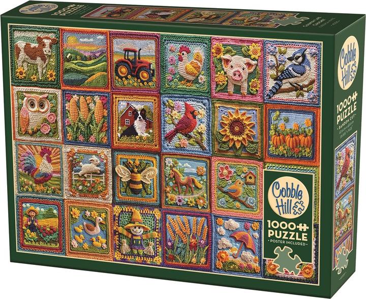 Produktbild Cobble Hill Häkel Patchwork Bauernhof 1000 Teile (1000 Teile)