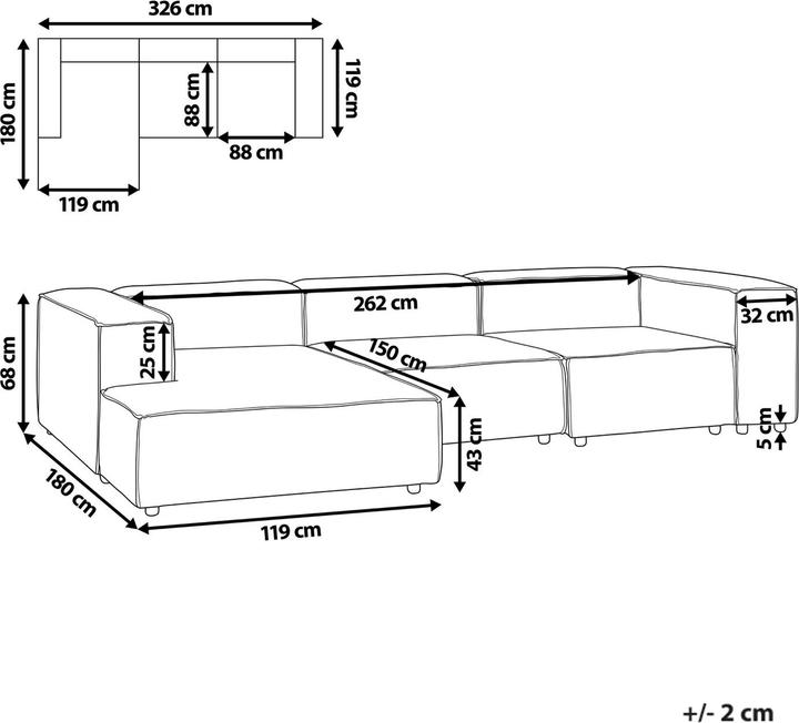 Immagine prodotto Beliani Ardal (Divano ad angolo)