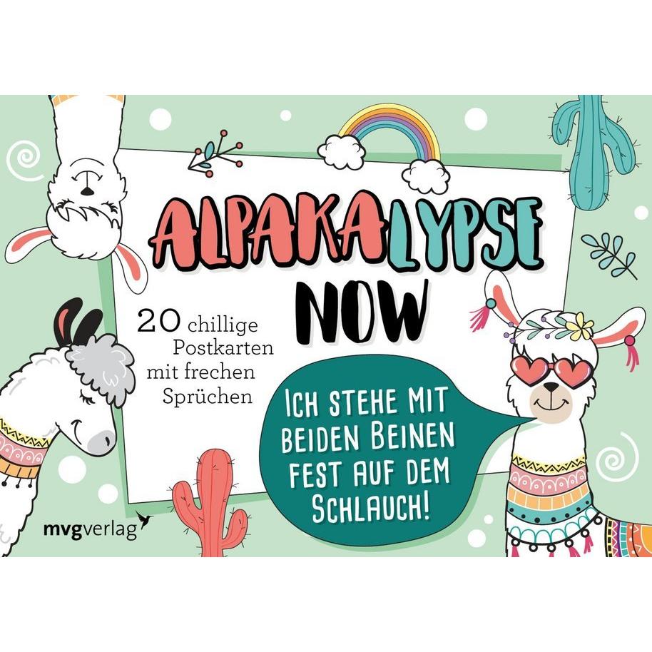 MVG, Grusskarte + Briefpapier, Alpakalypse now - 20 chillige Postkarte