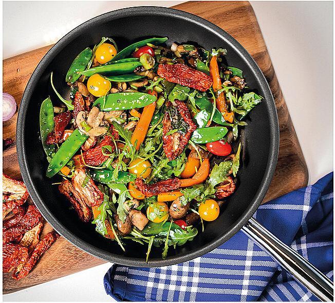 Immagine prodotto Spring Vulcano Classic (24 cm, Padella per friggere, Alluminio, Acciaio inossidabile)