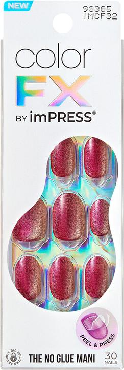 Actual product image KISS Self-Adhesive Nails Impress Color Fx Walk Out - 30 Pieces (Artificial nails)