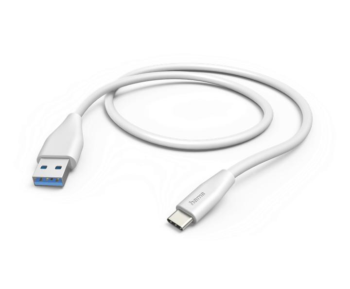 Image du produit Hama Câble USB, USB-A - USB-C, 1,5 m, blanc (1.50 m, USB 2.0)