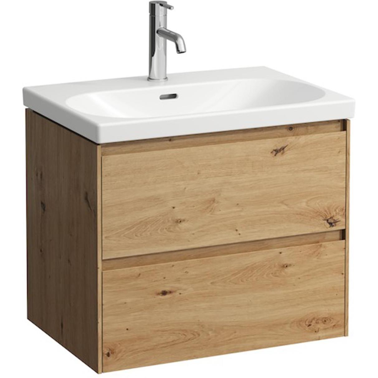 Laufen, Waschbeckenunterschrank, Lani für Lua Waschtischunterbau, 2 Schubladen, SoftClose, 635x515x445mm, H403542112 (63...