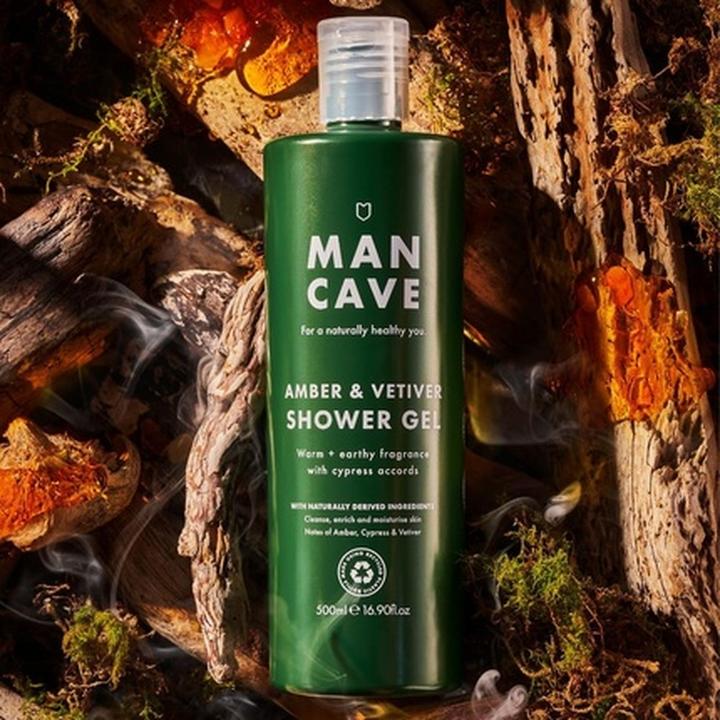 Produktbild ManCave Amber Vetiver Men's Shower Gel 500ml Body Wash with Natural Ingredients (500 ml)