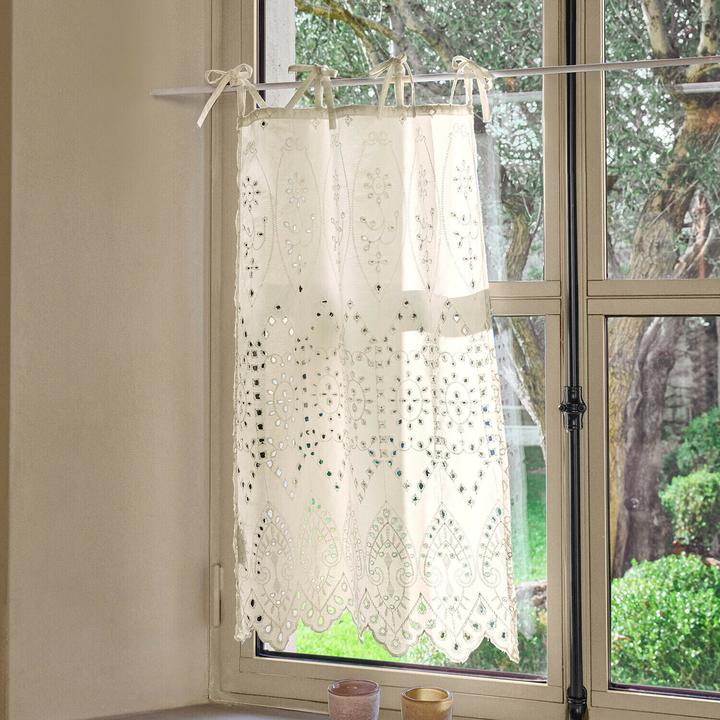 Immagine prodotto Loberon Scheibengardine Quantrelles weiss (45 x 70 cm)