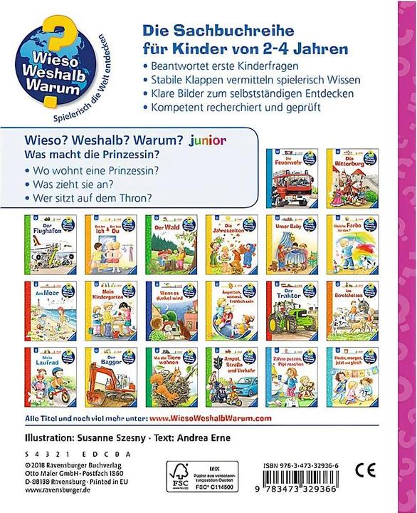 Produktbild Ravensburger Was macht die Prinzessin? (Deutsch, Andrea Erne, Susanne Szesny, 2018)