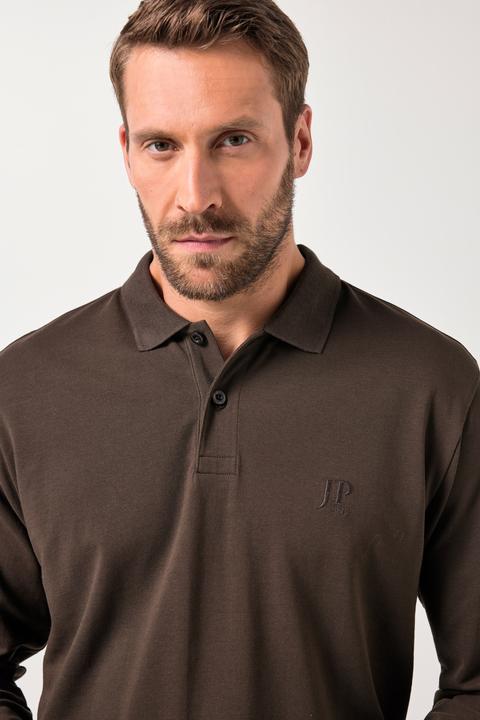 Produktbild JP1880 Poloshirt, Bauchfit, Basic, Langarm, Piqué, XXL bis 8 XL (6XL)