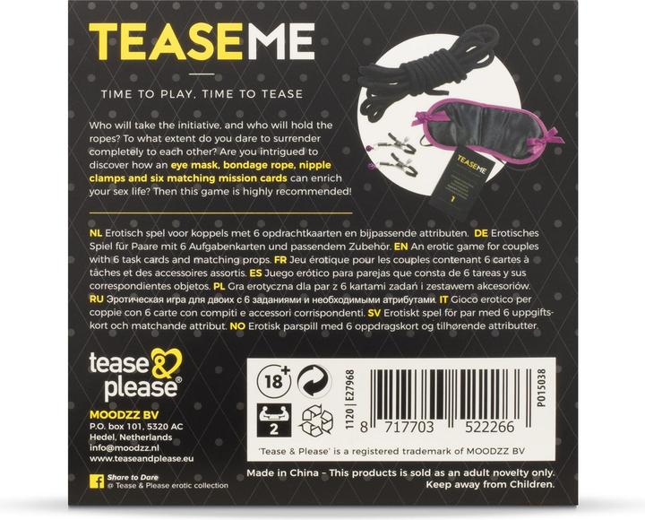Productafbeelding tease & please Teasme (Bordspellen, Engels)