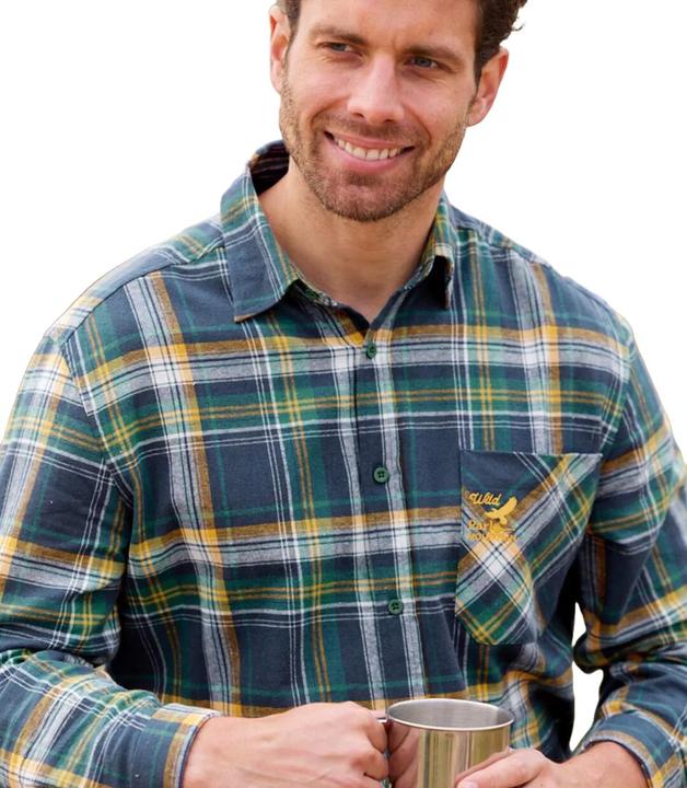 Immagine prodotto Atlas For Men Camicia A Quadri Dettaglio Ricamato Uomo (5XL)