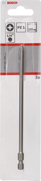 Produktbild Bosch Professional Zubehör Schrauberbit Extra-Hart PZ 1, 152 mm, 1er-Pack (Kreuz Pozidriv PZ)