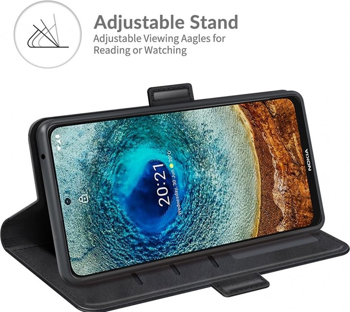 Productafbeelding Screenguard Nokia X20 CardLounge Lederen Hoesje (Nokia X20)