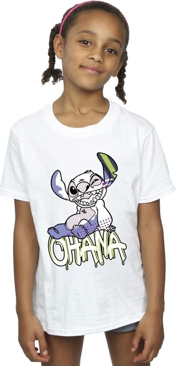 Immagine prodotto Disney Lilo And Stitch Ohana Graffiti Maglietta Ragazze (152, 158)