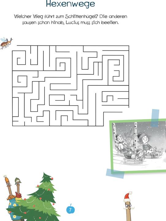 Actual product image Petronella Apfelmus - Zauberstab und Wichteltür. Das grosse Weihnachtsrätselbuch
