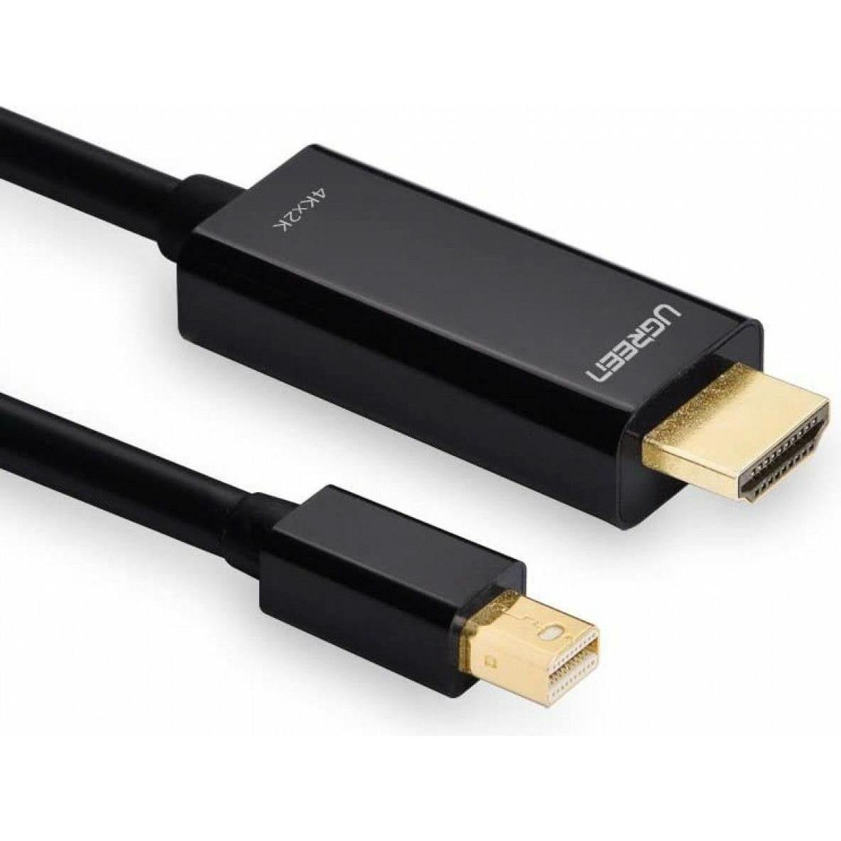 Ugreen Da Mini Display Port a HDMI 4K 1080p (1.50 m, HDMI, 1.4), Cavo video, Nero